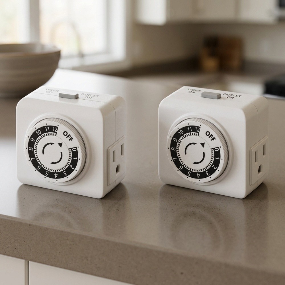 Набор из 2 штук: механический  – обзор и цена Timer Dual Outlet